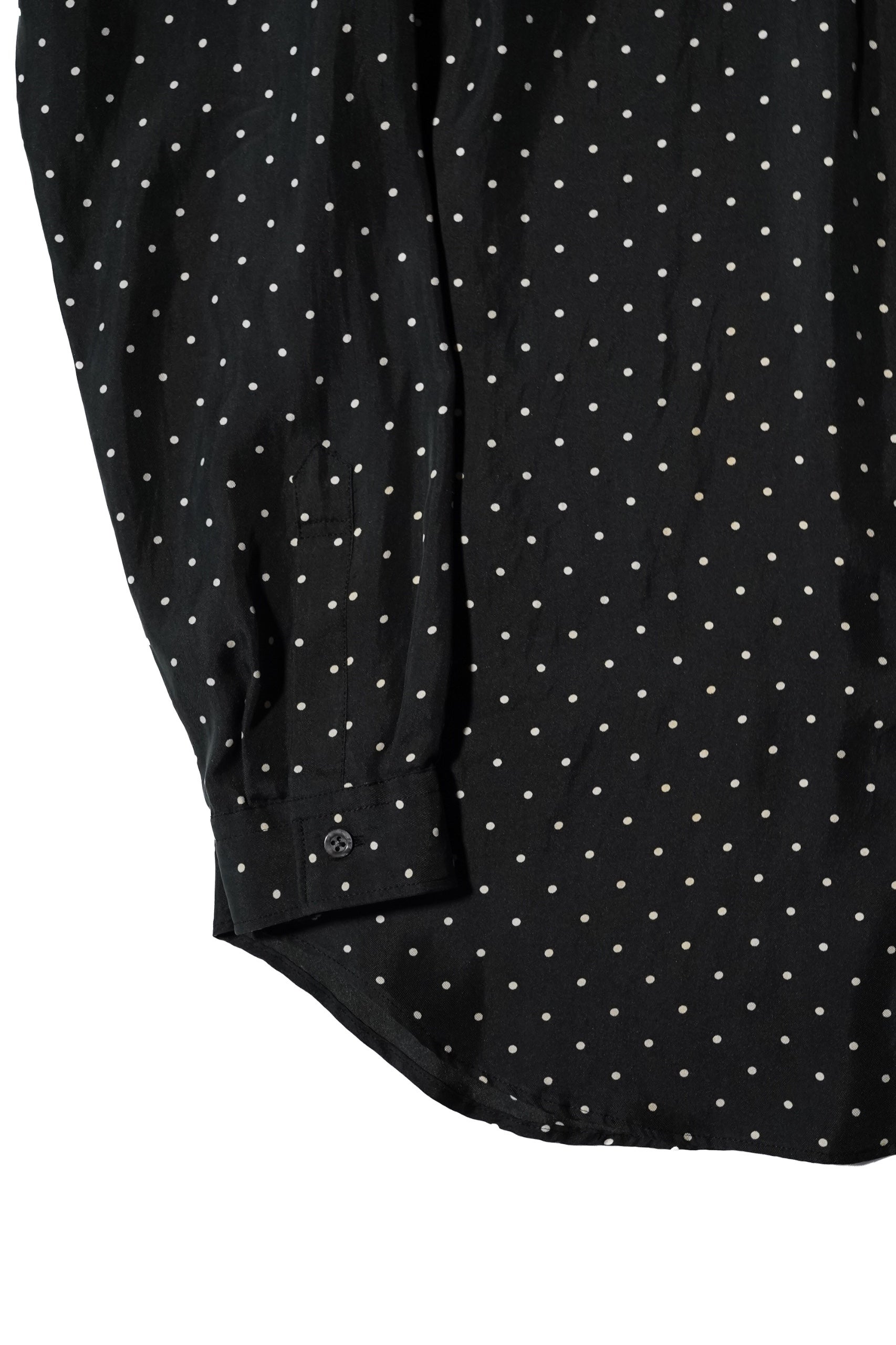 TOHNAI Brushed Silk Twill / Regular Collar Shirt - Dot | WALD. ABENO