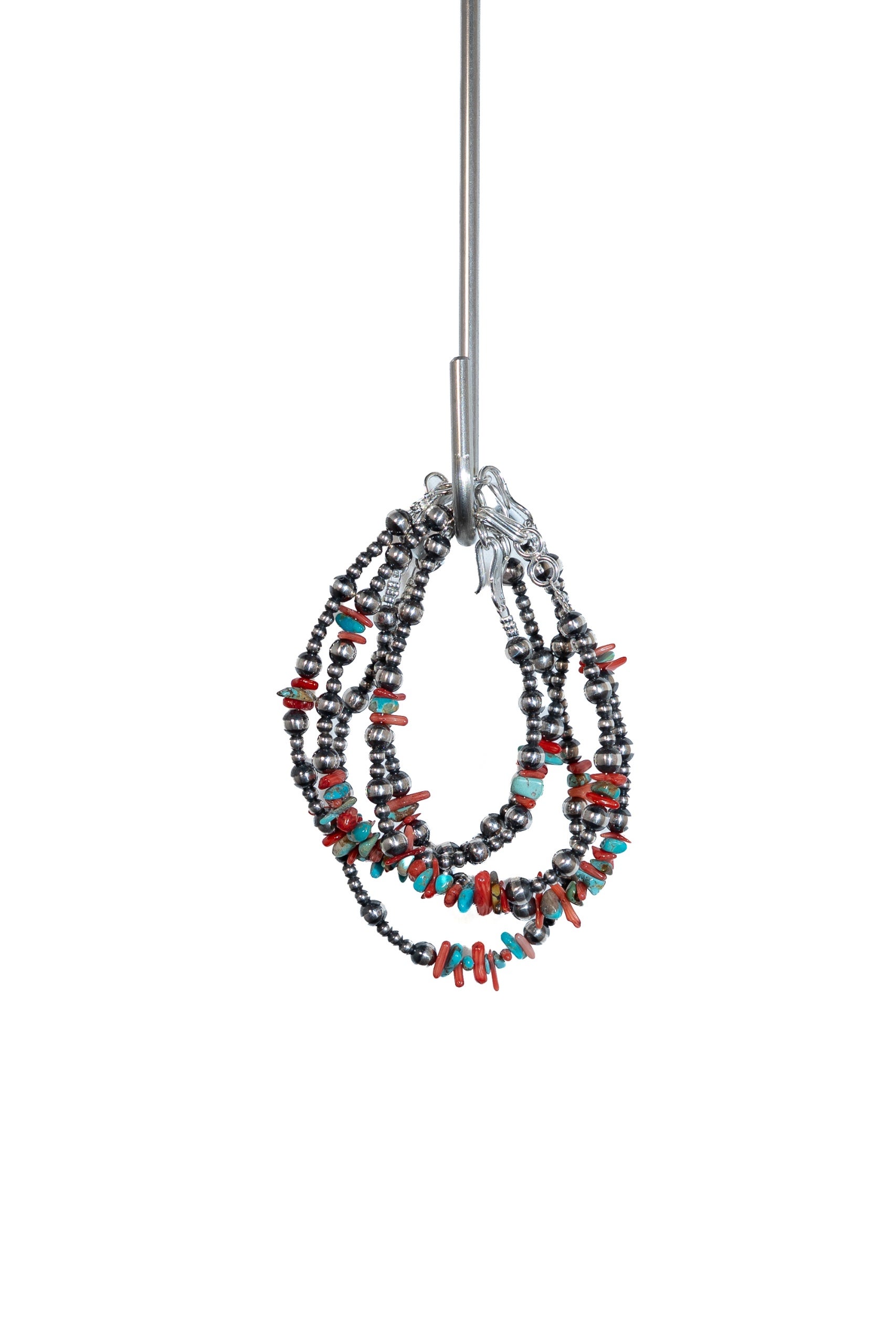 ERICKA NICOLAS BEGAY Navajo Pearl & Multi Beads Bracelet