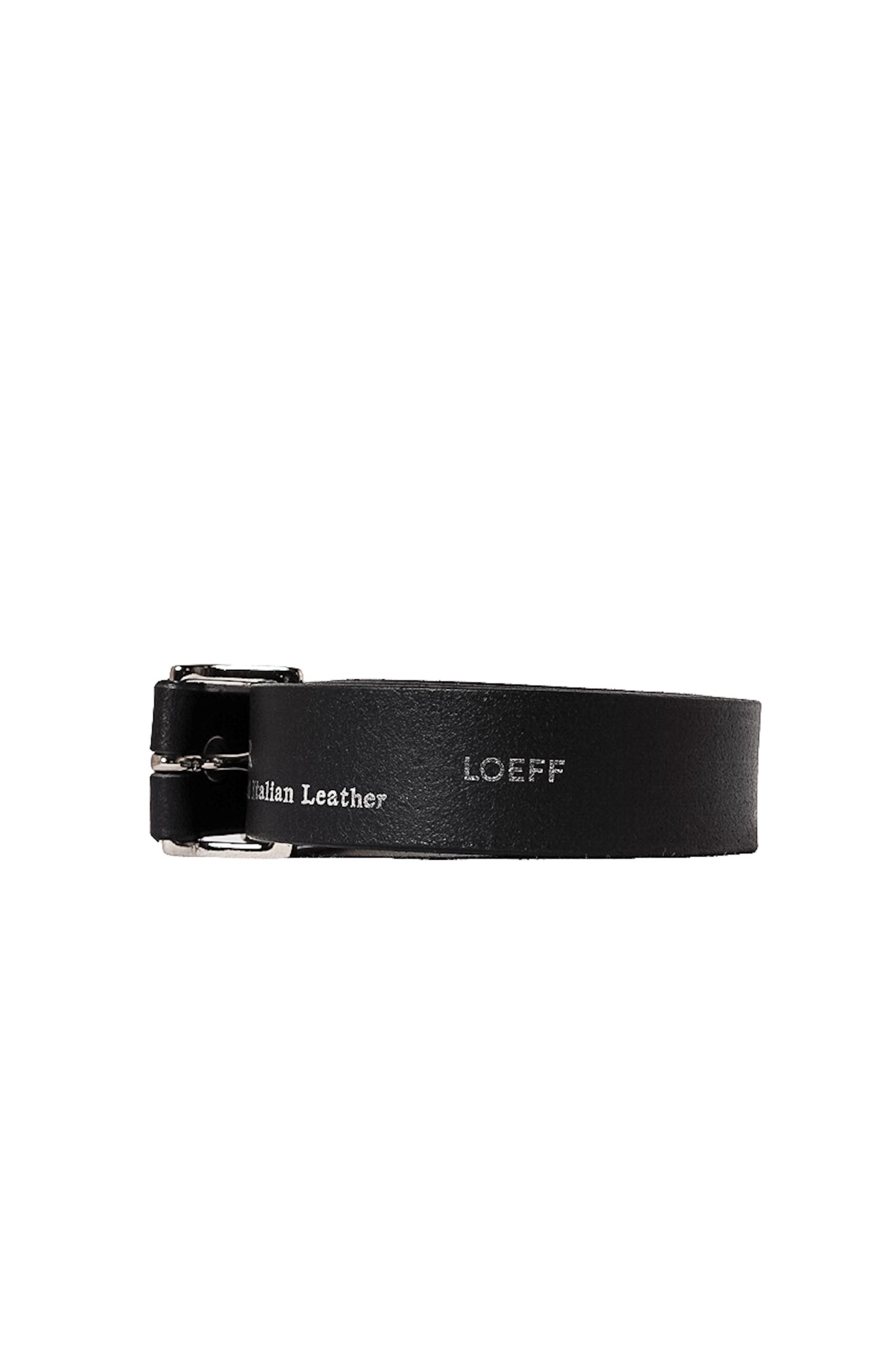 LOEFF（ロエフ）Square Buckle Leather Belt - Black 通販 | WALD. ABENO