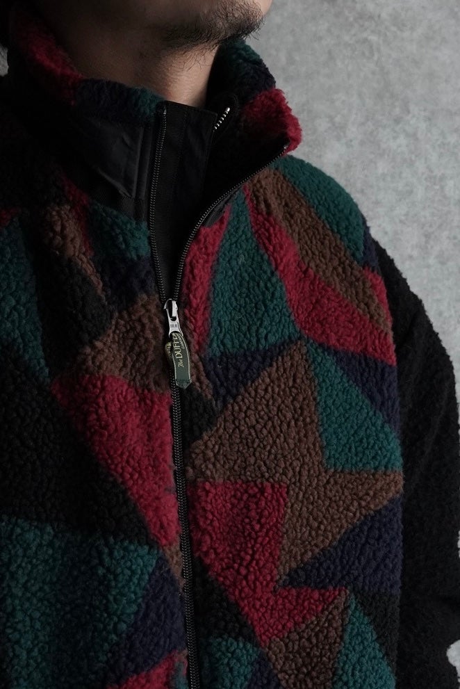 The DUFFER N NEPHEWS Jacquard Boa Vest - Multi | WALD. ABENO