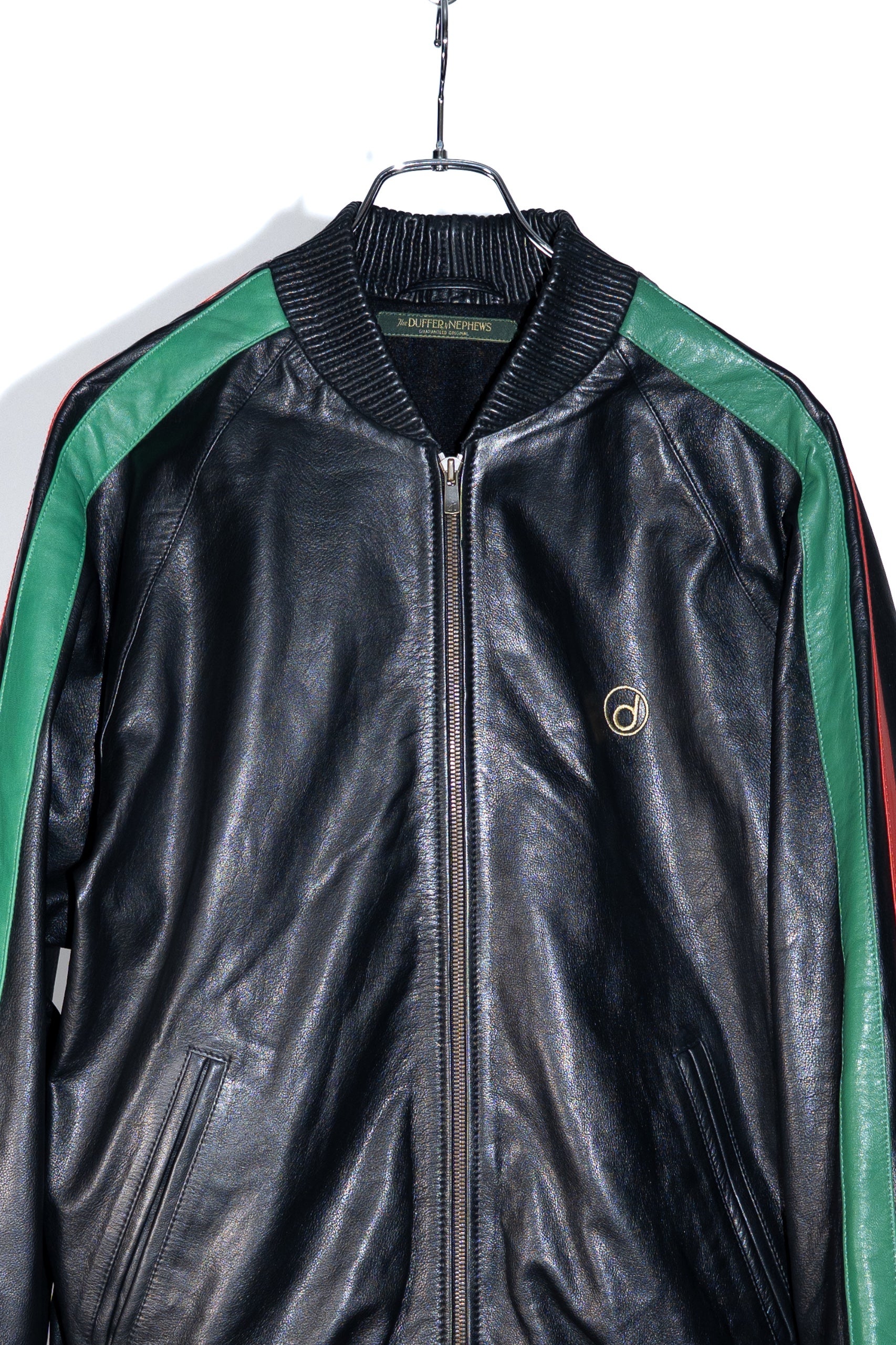 The DUFFER N NEPHEWS / Leather Track Jacket - Black 通販 | WALD. ABENO