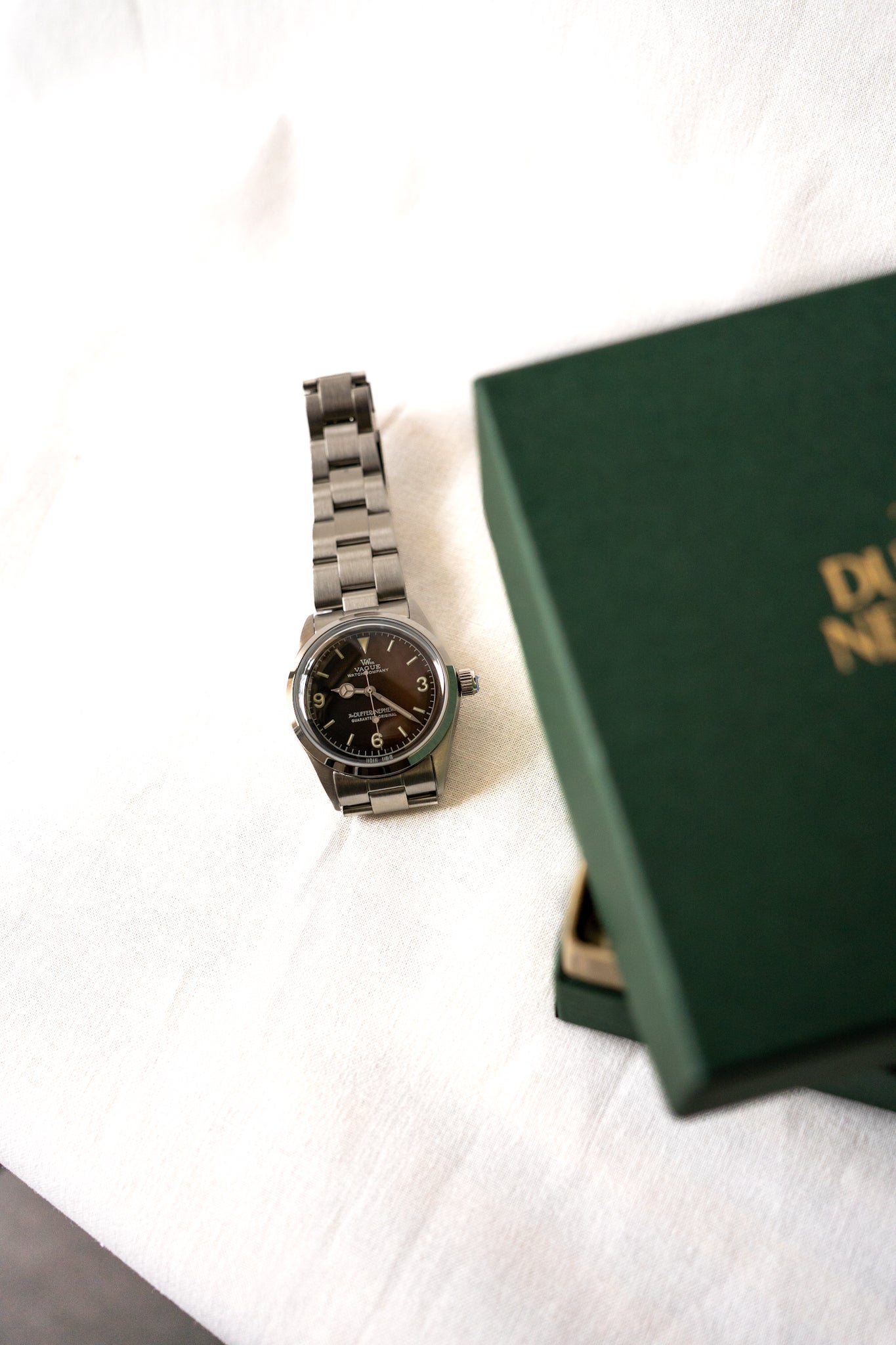 The DUFFER N NEPHEWS × VAGUE WATCH CO. Exp Watch - Silver | WALD