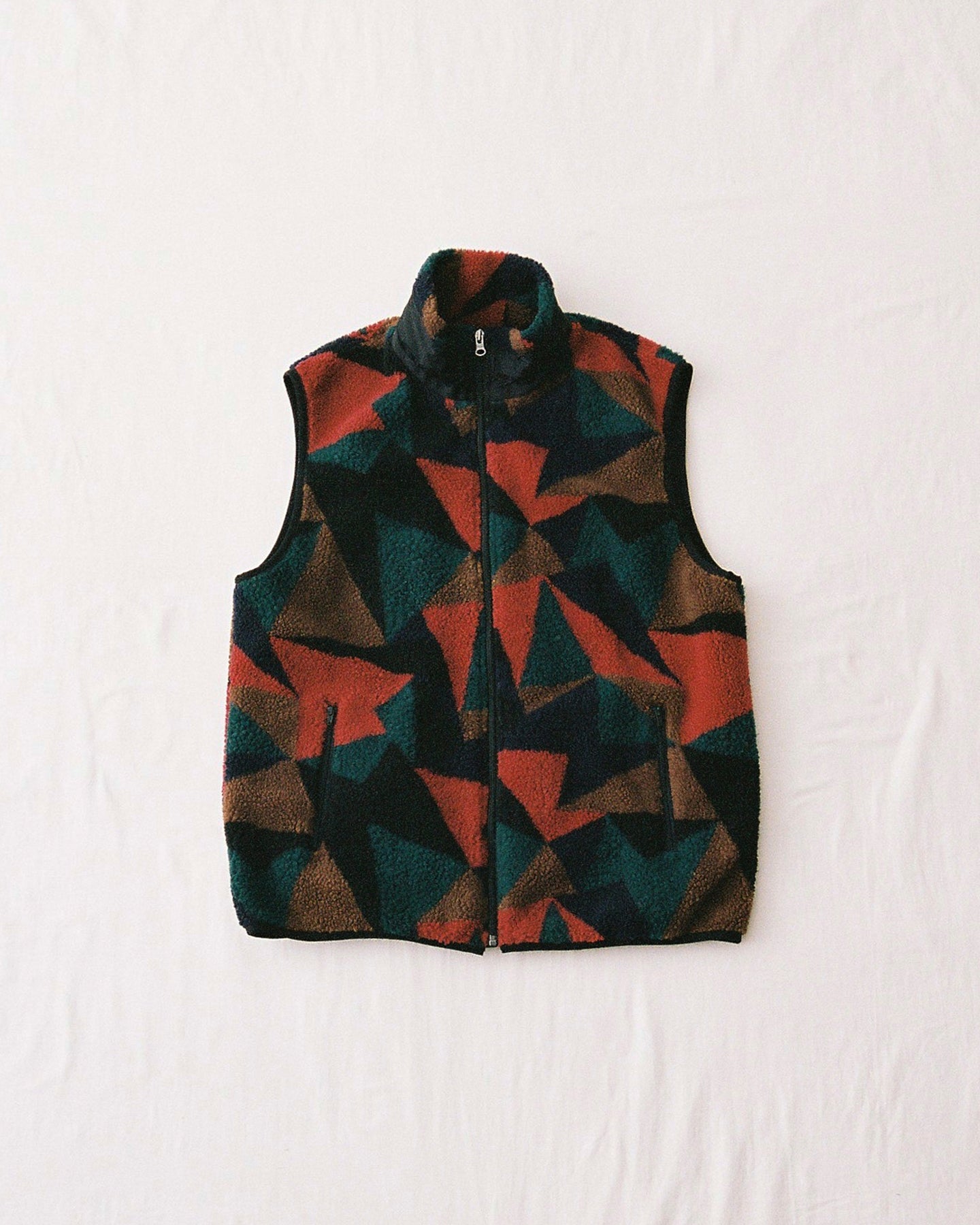 The DUFFER N NEPHEWS VEST ドライバーズ The DUFFER N NEPHEWS Jacquard Boa Vest - Multi | WALD. ABENO