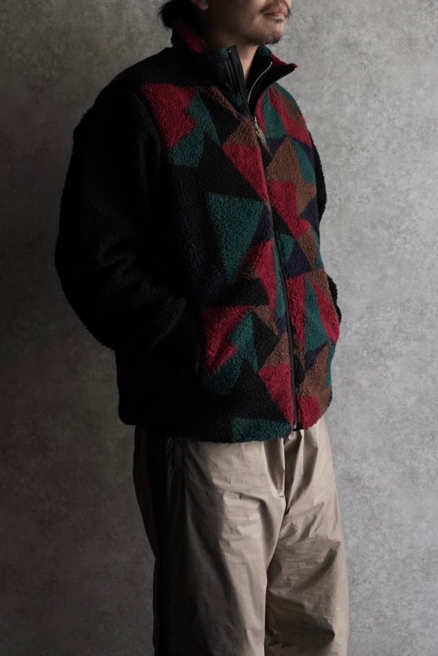 The DUFFER N NEPHEWS Jacquard Boa Vest - Multi | WALD. ABENO